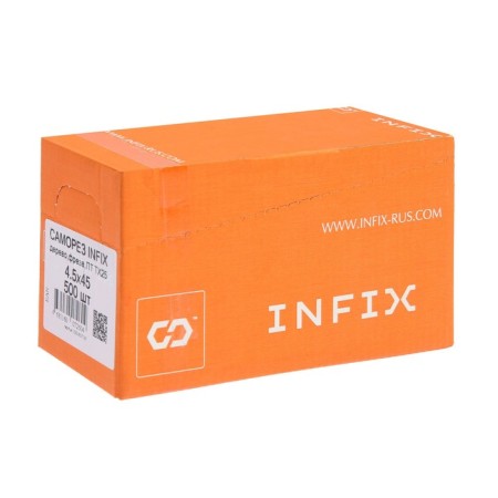 Infix, 4.5x45 mm, with a hidden mill, Torx25, yellow zinc-1