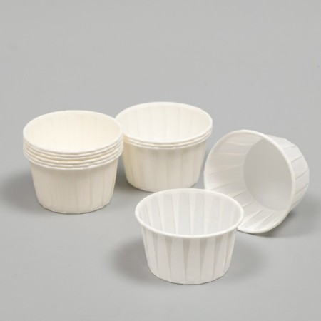 Muffin baking uniform, white, 3.8 x 3 cm