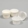 Muffin baking uniform, white, 3.8 x 3 cm
