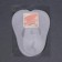 Socks for pedicure, silicone, with a strap, 18 × 9 cm, size l, color white