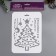 Plastic stencil "Christmas tree" 16x22 cm