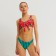 Swimsuit female separate minku color red/green, size 46
