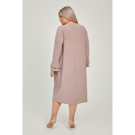 Women's dress, size 60, cappuccino color-4