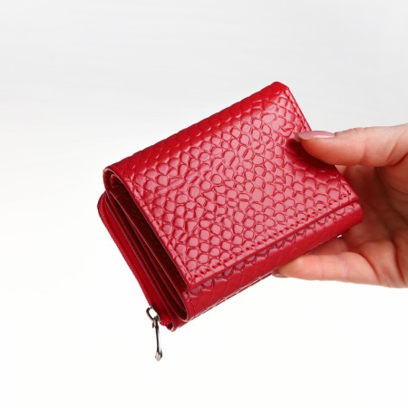 Women's wallet with lightning, red color-7