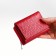 Women's wallet with lightning, red color
