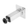 Square OKV001CR tundra, d = 25x25 mm, h = 100 mm, chromium color, 4 pcs TMP