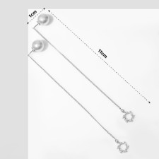 Earrings with pearls 