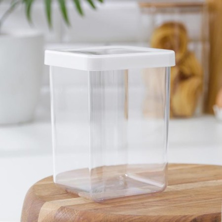 Container for bulk products "Step", 1 l, 10 × 10 × 14 cm, white color-5