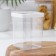 Container for bulk products "Step", 1 l, 10 × 10 × 14 cm, white color
