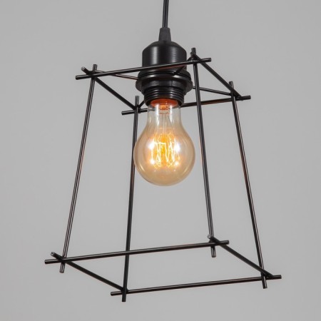 Bayerlux lamp "Angelo" 1x40W E27 Black 18x18x70cm-2