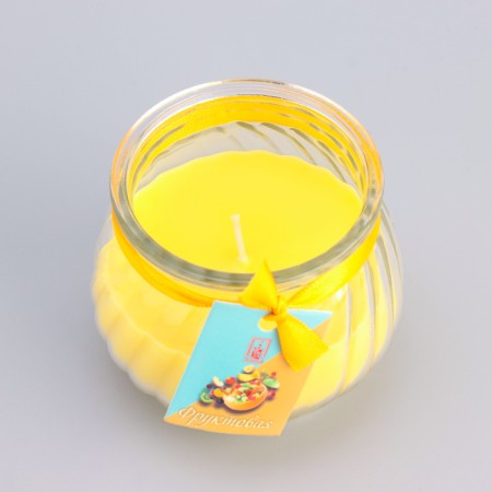 Aromatic “pot” candle 9x7.5cm, fruit-4