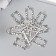 Decor Metal for the creativity of locks "Rectangle with patterns" silver 2160M025 2.3x1.2 cm