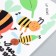 Sticker Plastic Interior Rostomer "Sunflower and Insects" 50x70 cm
