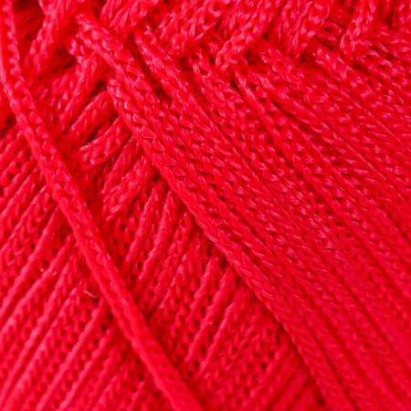 Yarn "Macrame Macrama" 100% polyester 130m/90g (163 red)-2