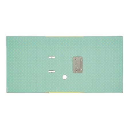 A4, 75 mm registrar folder, Davente Pastel, collapsible, metal edging, matte lamination, pastel turquoise color-2