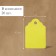 Garden tags for marking, 4.5 × 3 cm, set 20 pcs., Plastic, mix, Greengo