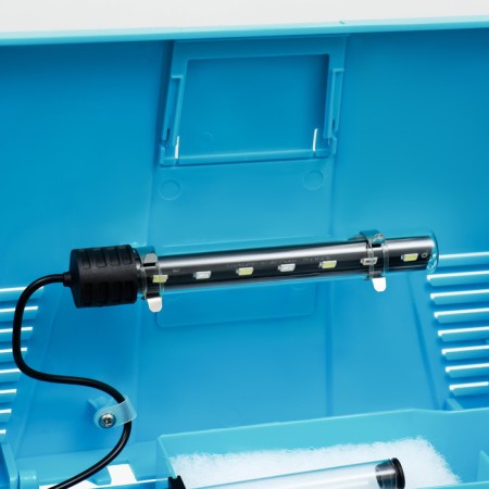 The Seastar HX-240ZF Aquarium includes: LED lamp two-tone, filter 200 l/h, 12 l, blue-6