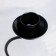 Summary Metal for 1 candle "Mona", 14x7.3 cm black