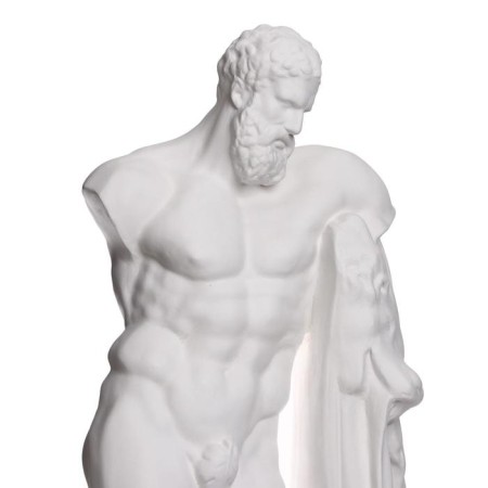 Gypsum figure Hercules statue, 27.5 x 27.5 x 74 cm-2
