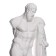 Gypsum figure Hercules statue, 27.5 x 27.5 x 74 cm