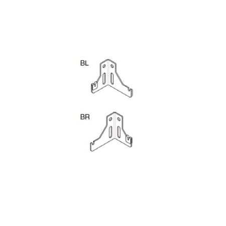 Wall bracket Buderus K9.2 Right white, with plastic inserts for 10/11 types-1