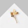 Brooch "Flower" Trilist, Mix color (indivisible FAS. 12pcs, price per pcs)