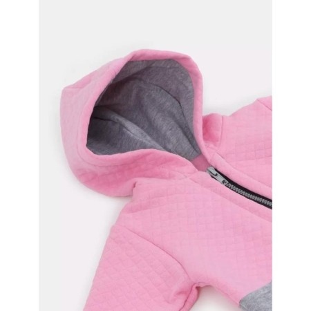 Combineson children's insulated tops "Capitane", height 62 cm, gray/pink color-7
