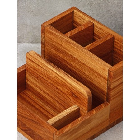 Stand - ADELICA napkin, 15 × 17 × 11 cm, oak-3