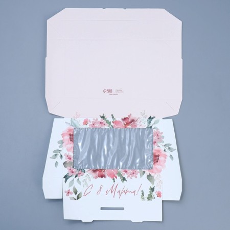 Confectionery packaging, a box with lamination "from March 8", 20 x 12 x 4 cm-4