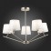 Ceiling EVOLUCE lamp. Sle300102-05. Denice. 5x40 watts, E14, 66x66x49 cm, Nickel color