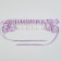 Carnival bandage "Lolita", lilac color with white lace