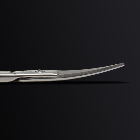Manicure scissors "Premium", bent, narrow, 10.5 cm, on the blist, silver color-7