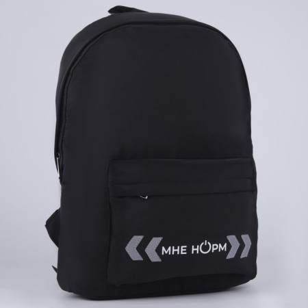 School backpack textile with a reflective patch, “Norms to me”, 42 x 30 x 12cm-4