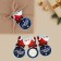 Schildik decorative for the gift "Santa Claus on the Ball", 4.6 x 7 cm, New Year