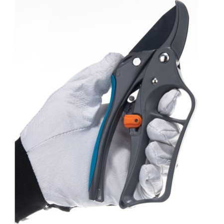 Contact secaterator, 8 "(20 cm), ratchet mechanism, with aluminum handles, Grinda-2