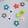 Decor for creativity PVC "Flower Lily" set 10 pcs mix 0.4x1.8x1.8 cm