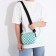 Youth bag with zipper, turquoise color