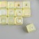Busina for creativity Plastic "Cube. Purvalum shine" yellow 1.4x1.4x1.4 cm