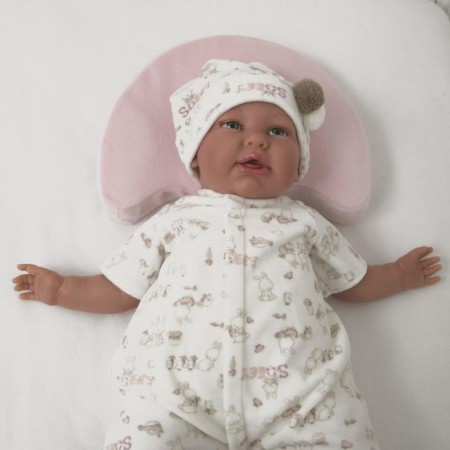 Memory foam pillow "Bear", pink color