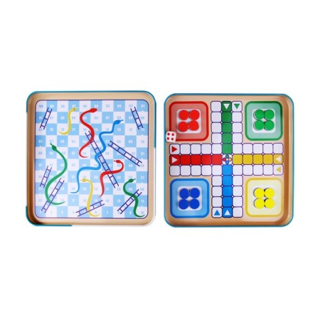 Magnetic game in a tin box "Checkers. Chinese checkers "-3