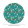 The tablecloth "Halloween party", round, oxford, elastic band, size 140x140 cm, diameter 105-120 cm