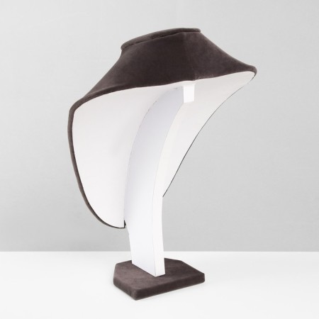 Bust for jewelry, 20 × 8 × 29 cm, h = 29 cm, phlock, color gray graphite-3