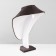 Bust for jewelry, 20 × 8 × 29 cm, h = 29 cm, phlock, color gray graphite