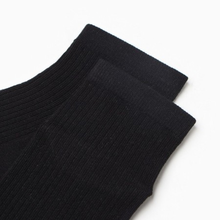 Women's socks shortened, black color, rr 23-25-1