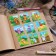 Paper stickers "Cute animals", with coloring on the back, 11 x 15.5 cm