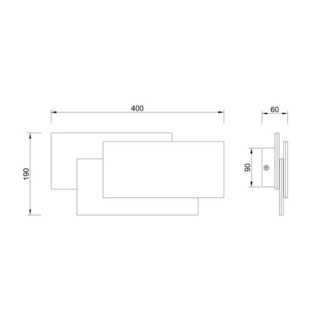 Wall lamp Mantra Tahiti, Led, 1080lm, 3000k, 260x55x125 mm, white color-1