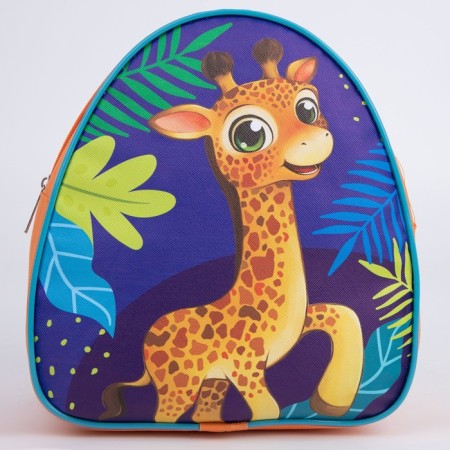 Baby backpack for the boy "Giraffe", 23x20.5 cm, lightning department-1
