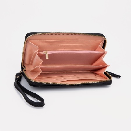 Women's wallet with lightning, black color-2