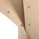 QWERTY basket for storage, from felt, 49 l, beige color