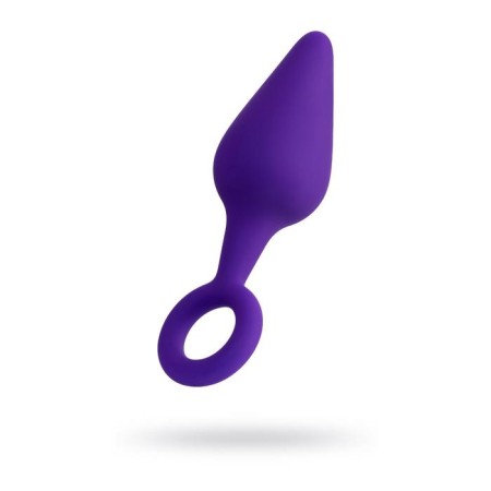 Bung anal plug, silicone, purple color, 11.5 cm, d = 3.3 cm